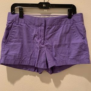 J. Crew Women’s Purple Cotton Chino Shorts #564445